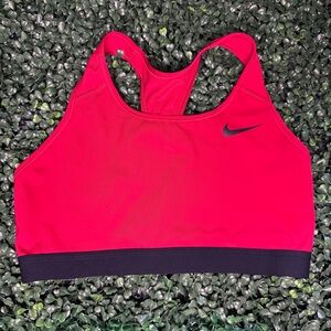 Nike Red and Black Racerback Sports Bra